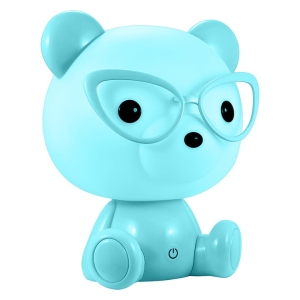 Lampka nocna LED MIŚ OKULARNIK Niebieski 2,5W