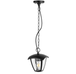 Lampa ogrodowa wisząca IGMA czarna 1xE27