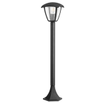 Lampa ogrodowa stojąca IGMA wysoka czarna 1xE27