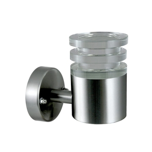 Kinkiet ogrodowy inox LED CRYSTAL2 GLM00052AUPSS-30DW prosty satynowy