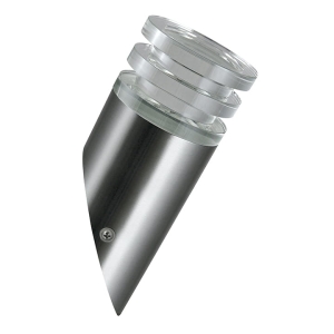 Kinkiet ogrodowy inox LED CRYSTAL2 GLM00052UPSS-30DW skosny satynowy