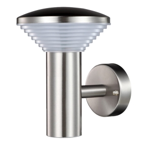 Kinkiet ogrodowy inox LED PIRAMIDA GLM0011AUP-18SS 30DW prosty satynowy