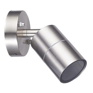 Kinkiet ogrodowy OLIMP 1xGU10 satyna, ruchomy stal