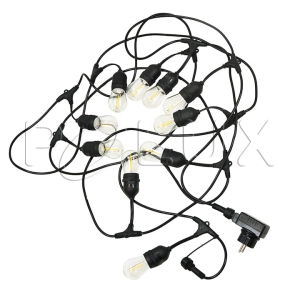Girlanda zewnętrzna PARTY F 5,6m E27 10 x S14 filament 36V 6W