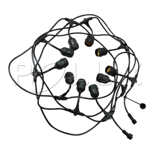 Sznur do girlandy zewnętrznej PARTY bez żarówek; STOSOWAĆ TYLKO ŻARÓWKI LED 36V