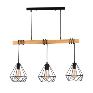Lampa wisząca VIGO Wood 3xE27