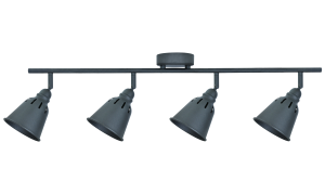 Listwa ruchoma ścienno-sufitowa FIONA-4 Czarna E14x4