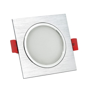 Oprawa podtynkowa LED VENUS OD25Q06WW-1 7W 470lm 120° kwadratowa srebrna szczotkowana