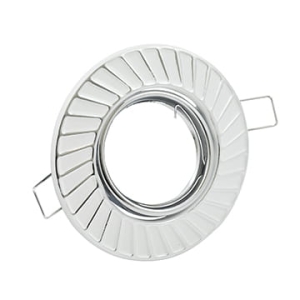 Oprawa podtynkowa FOBOS 7805 metal 2in1 bialo-srebrny + gniazdo przyłączeniowe MR16