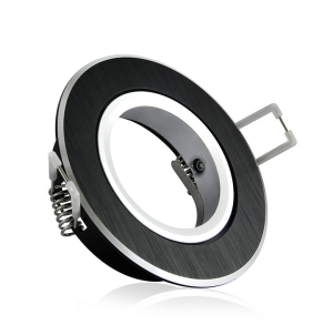 Oprawa podtynkowa EAST OPAL-IOA84B2 alum 2in1 czarna szczotkowana