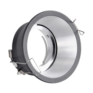 Oczko podtynkowe KOLDING czarno/srebrne 1xGU10