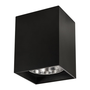 Oprawa natynkowa JUPITER K14 kwadratowa czarna metalowa 1xE27
