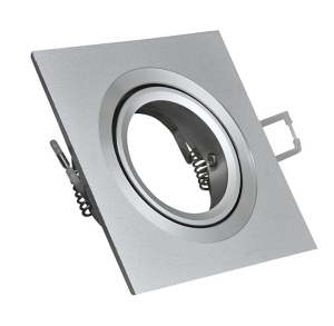 Oprawa podtynkowa SOUTH OPAL-IQA92S3 alum 2in1 srebrna piaskowana kwadratowa