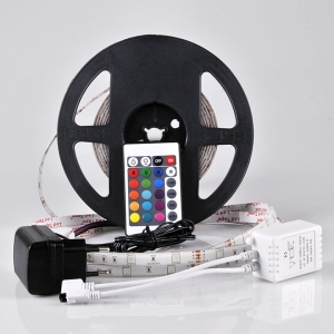 Zestaw: Pasek LED 14W 5m IP65 RGB kontroler, pilot, zasilacz