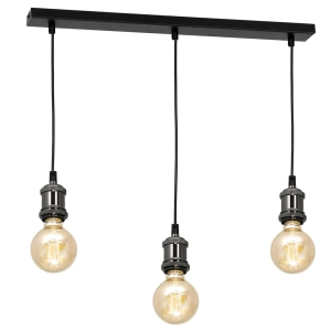 Lampa wisząca EDISON CZARNY 3xE27
