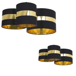 Lampa sufitowa PALMIRA BLACK / GOLD 3xE27 60W