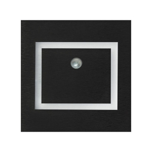 Oprawa schodowa EVRA BLACK Barwa Ciepła 3000K. PIR. 12V