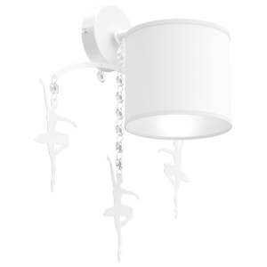 Kinkiet BALETNICA WHITE 1xE27