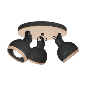 Lampa sufitowa OVAL BLACK 3xE27