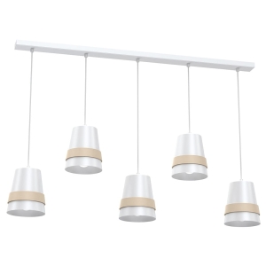 Lampa wisząca VENEZIA WHITE 5xE27