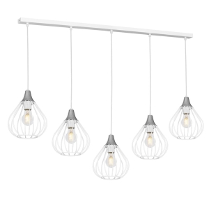Lampa wisząca KANE WHITE 5xE27