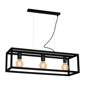 Lampa wisząca CAGE BLACK 3xE27