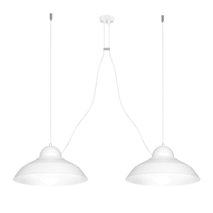 Lampa wisząca GUSTAV WHITE 2xE27