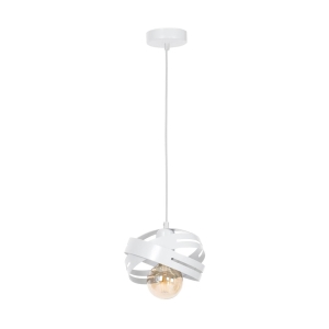 Lampa wisząca CORONA WHITE 1xE27
