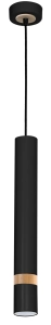 Lampa wisząca JOKER BLACK/WOOD 1xGU10
