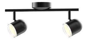 Lampa ścienno-sufitowa ruchoma LED RAWI 2 Czarna