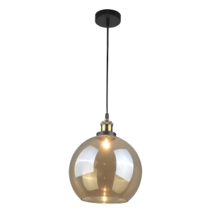 Lampa wisząca IRWIN 1xE27 amber