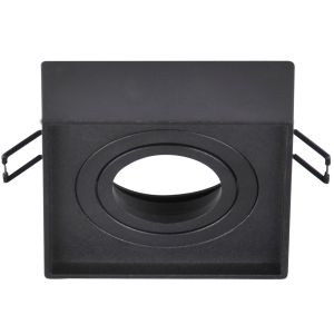Oprawa podtynkowa GAJA MR16 kwadratowa ruchoma czarna