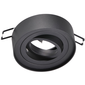 Oprawa podtynkowa GAJA MR16 okrągła ruchoma czarna