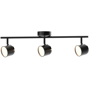 Lampa ścienno-sufitowa ruchoma LED KUBIK 3 Czarna