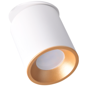 Platinum Oczko przegubowe podtynkowe HARON GU10 biało-złote