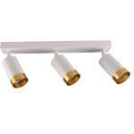 Oprawa listwa ścienno-sufitowa ruchoma ARRAS 3xGU10 39cm IP20 biało-złota