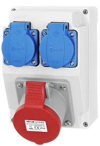 Rozdzielnica siłowa budowlana 5x16A + 2x230V 16A stacjonarna