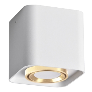 Oprawa natynkowa XENO kwadratowa ruchoma GU10 biało złota