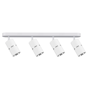Oprawa listwa ścienno-sufitowa ruchoma BAMBOO 4xGU10 60cm IP20 biało-srebrna