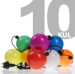 Lampki choinkowe polskie zewnętrzne LZ-LED-LD-10 lampion 10 sztuk kule