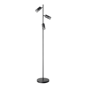 Lampa podłogowa ROMA 3xGU10 czarna