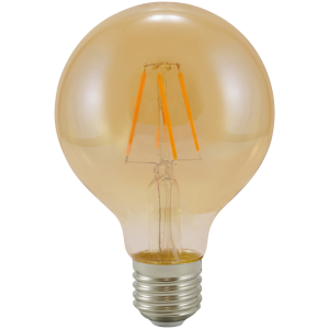 Żarówka dekoracyjna LED filament Vintage Amber G80 E27 WW 2000K 320lm