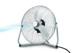 Wentylator podłogowy cyrkulator chrom 20" 155W 60cm metalowy przemysłowy 3 stopniowa regulacja
