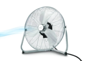 Wentylator podłogowy cyrkulator chrom 20" 155W 60cm metalowy przemysłowy 3 stopniowa regulacja