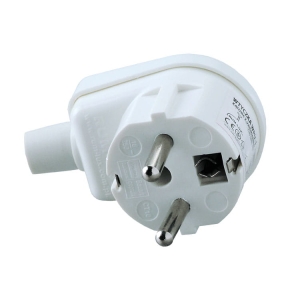 Wtyczka kątowa z uziemieniem WPU-1 230V	