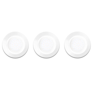 Zestaw oczek Okrągłych Białe 3x5W LED